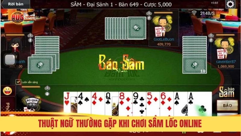 Thuật ngữ thường gặp khi chơi bài sâm 10 cây