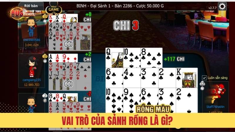 Vai trò của sảnh rồng trong từng thể loại bài 