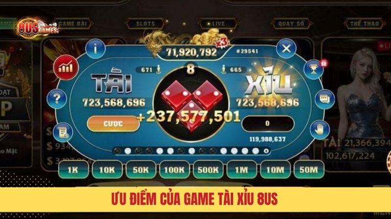 Tài Xỉu trực tuyến sở hữu hàng loạt ưu điểm nổi bật so với phiên bản truyền thống