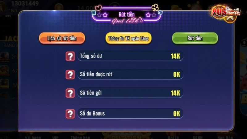 Hệ thống chỉ cho chép rút thưởng khi anh em cung cấp đúng chuẩn dữ liệu khai báo lúc đầu